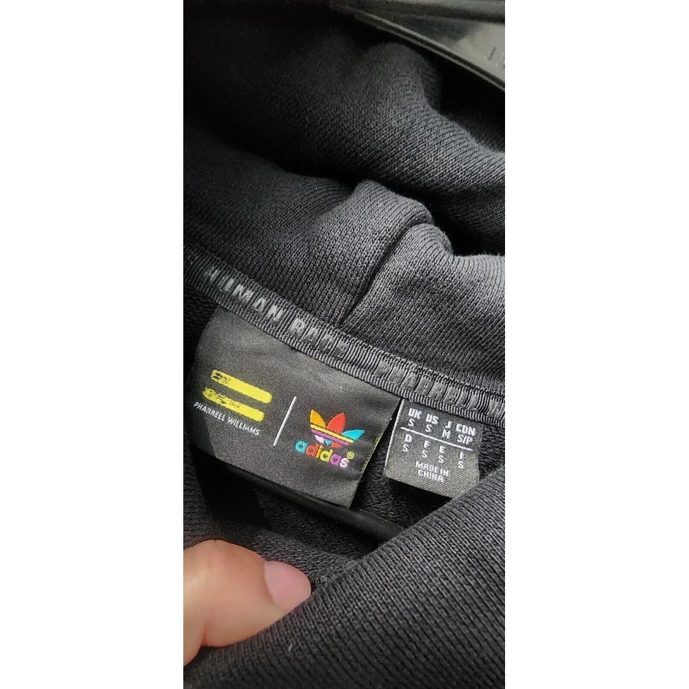 Adidas Pharrell Williams Men Human Race‎ Hoodie Black Pullover Athletic Sz Small